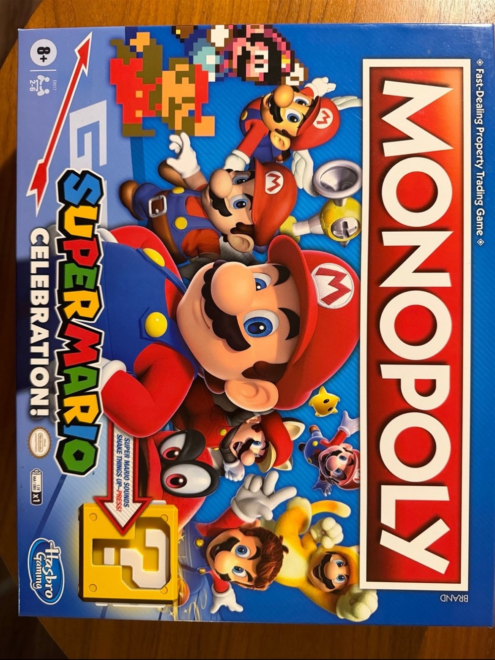 Hasbro Monopoly Super Mario Celebration Board Game - Blue